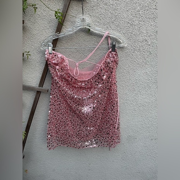 Revolve X Loba Raquel Mini Dress in Pastel Pink New With Tags! - Picture 8 of 8